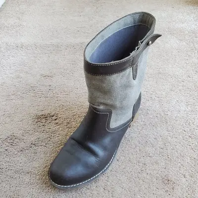 Timberland Women's Fabric and Distressed Leather Boots A1B94 photo 3