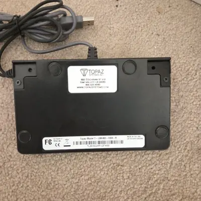 Topaz SignatureGem LCD 1x5 T-LBK462-H8B-R Signature Capture Pad photo 2