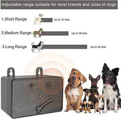 Barking Box Anti-Bark Device for Dogs, 50 ft Range, 3 Levels photo 6