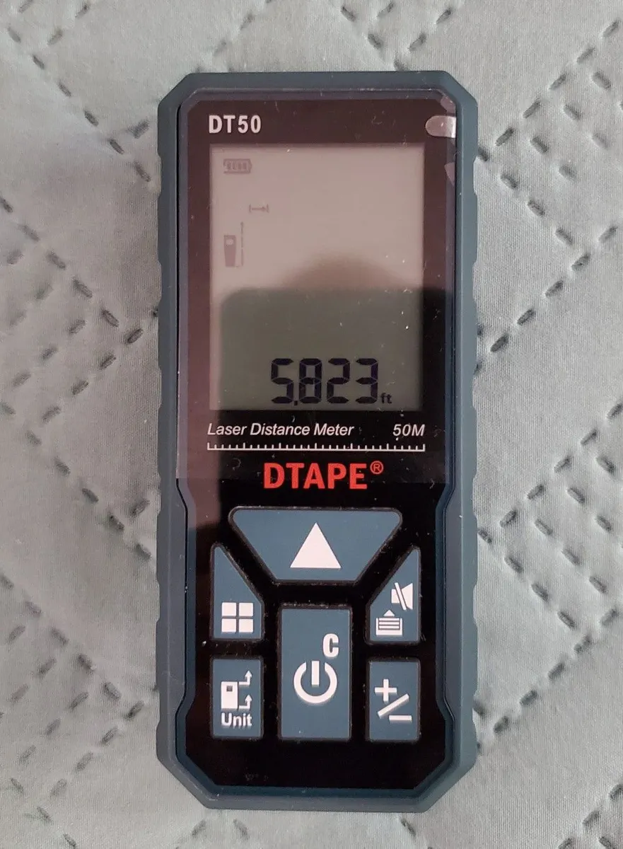 DTAPE DT50 2.0" Backlit LCD Laser Rangefinder Distance Meter
