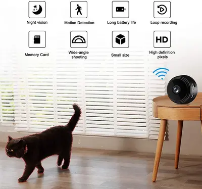 Wireless WiFi Mini Spy Camera with Rechargeable Battery photo 10