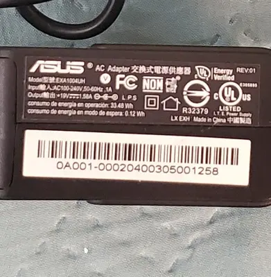 Original ASUS EXA1004UH 19V 1.58A 30W Charger for Eee PC photo 2