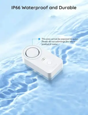 Govee WiFi Water Leak Sensor, 100dB Alarm with App Alerts photo 6