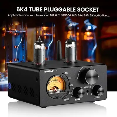 AIYIMA T9 100W x2 Bluetooth Class D Tube Stereo Amplifier photo 7