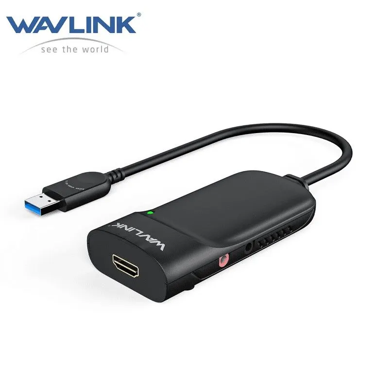 Wavlink USB 3.0 to HDMI Adapter with Audio, DisplayLink, Up to 6 Displays