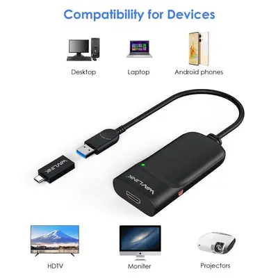 Wavlink USB 3.0 to HDMI Adapter with Audio, DisplayLink, Up to 6 Displays photo 5
