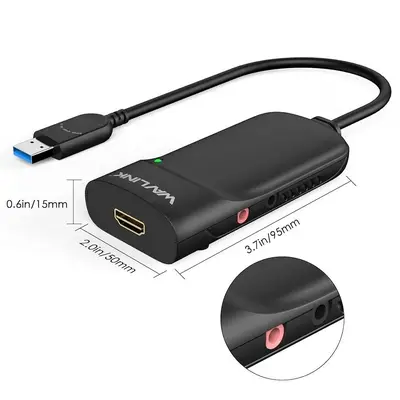 Wavlink USB 3.0 to HDMI Adapter with Audio, DisplayLink, Up to 6 Displays photo 2