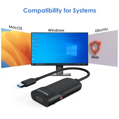Wavlink USB 3.0 to HDMI Adapter with Audio, DisplayLink, Up to 6 Displays photo 4