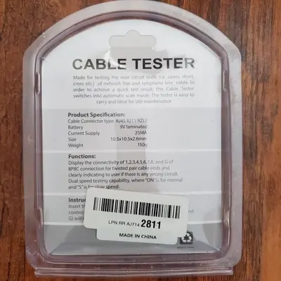 WZ-468L Network Cable Tester RJ45/RJ11 with Remote photo 2