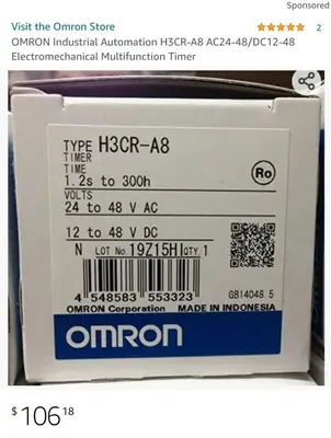OMRON H3CR-A8 Multifunction Timer, AC24-48/DC12-48 photo 7