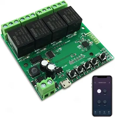 4-Channel WiFi Smart Switch Relay Module, Tuya/Smart Life photo 3