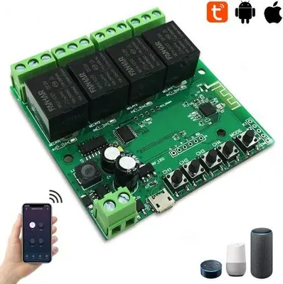 4-Channel WiFi Smart Switch Relay Module, Tuya/Smart Life photo 4