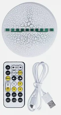 Remote for 16-Color Dimmable 3D Night Light Touch Lamp photo 2