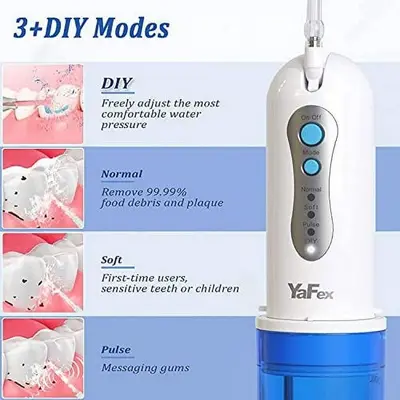 YaFex Cordless Portable Water Flosser with Case, 5 Jets photo 3