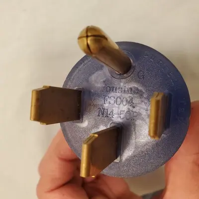 RV Adapter, 50A 14-50P Plug to 30A TT-30R Receptacle photo 2