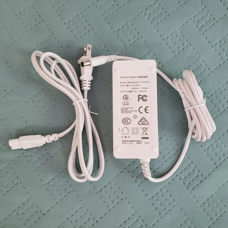 12V 5A DC Power Adapter, 5.5 x 2.1 mm