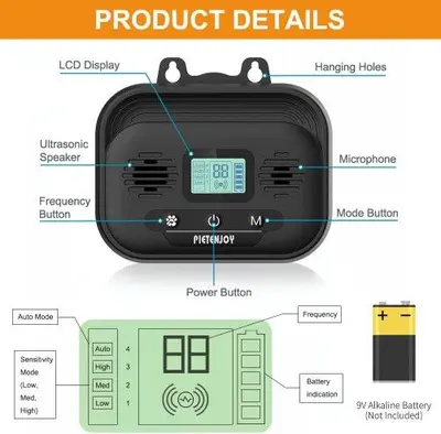 Ultrasonic Outdoor Anti-Barking Dog Bark Deterrent photo 5