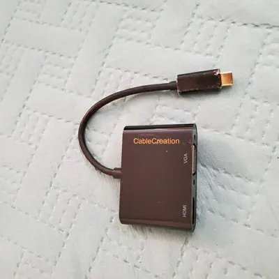 CableCreation USB-C to Dual HDMI and VGA Splitter Adapter