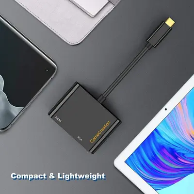 CableCreation USB-C to Dual HDMI and VGA Splitter Adapter photo 8