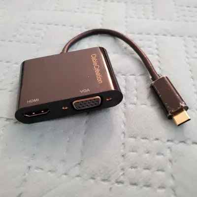 CableCreation USB-C to Dual HDMI and VGA Splitter Adapter photo 2