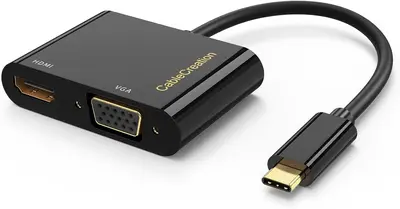 CableCreation USB-C to Dual HDMI and VGA Splitter Adapter photo 3