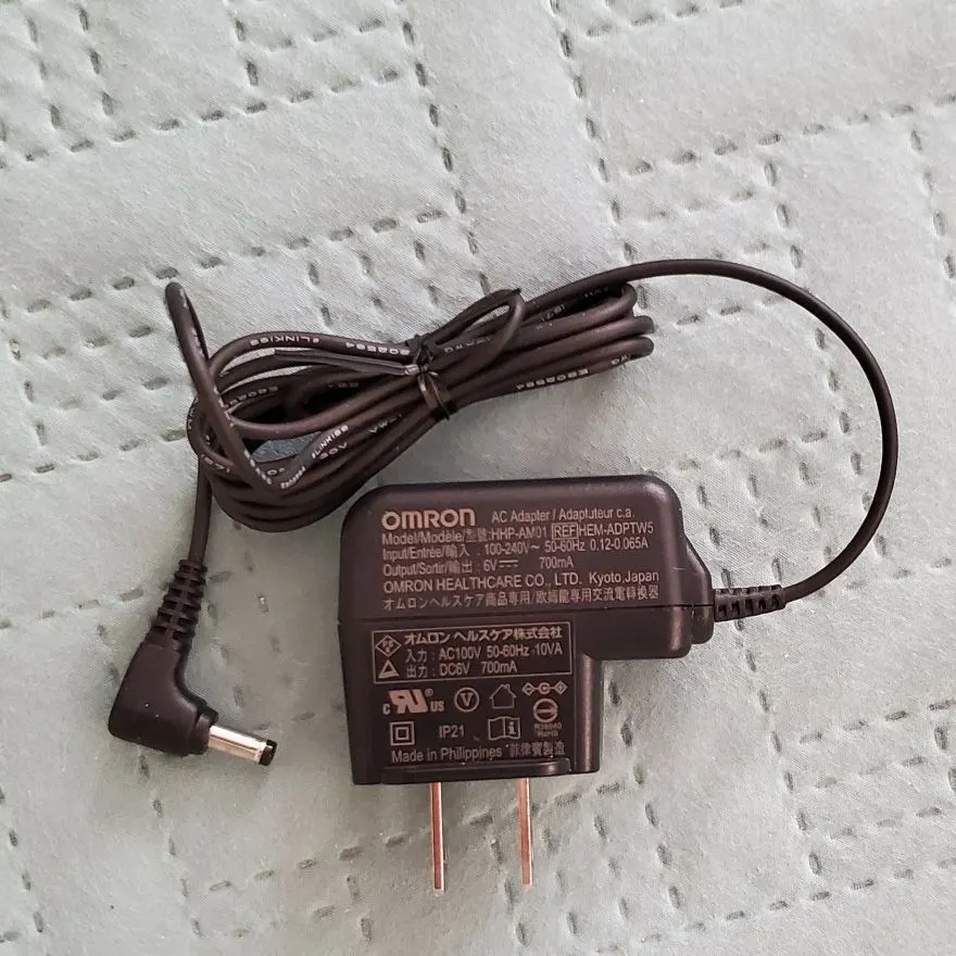 Original Omron HHP-AM01 6V 700mA AC Adapter