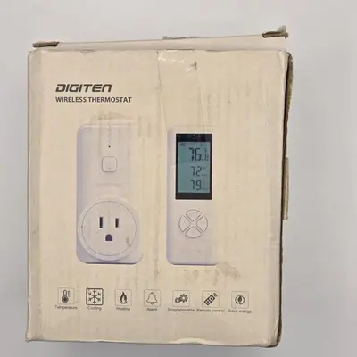 Wireless Plug-In Thermostat Outlet for Heating and Cooling, Remote Control photo 7