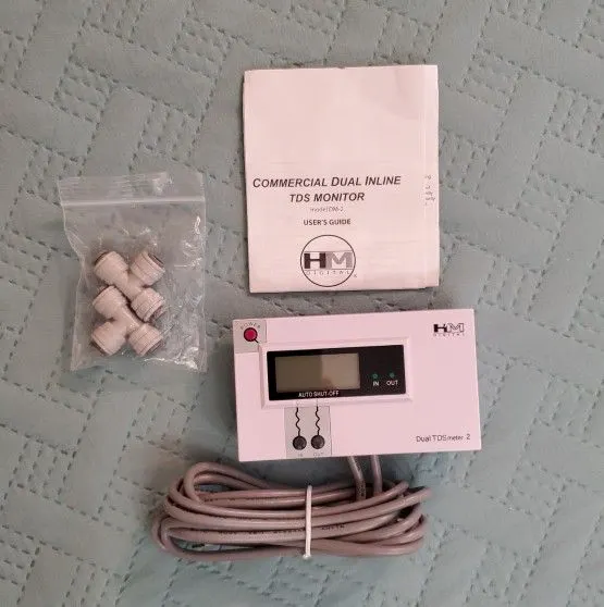 HM Digital DM-2 Commercial In-Line Dual TDS Monitor, 0-9990 ppm