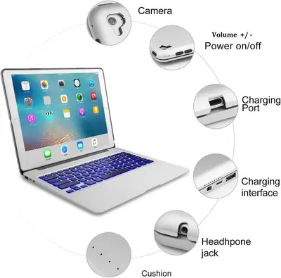 Keyboard Case with 5200mAh Power Bank for iPad Pro 12.9 (2nd Gen) photo 2