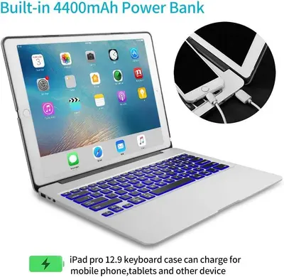 Keyboard Case with 5200mAh Power Bank for iPad Pro 12.9 (2nd Gen) photo 7