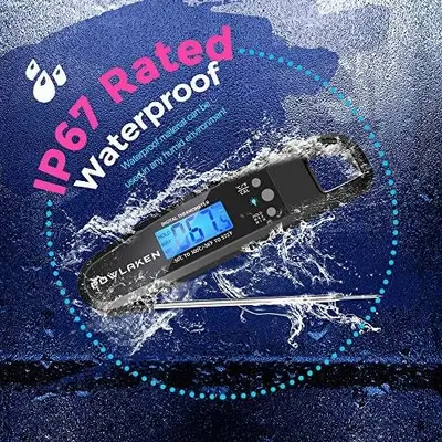 Powlaken Instant-Read Digital Food Thermometer for Grill photo 7