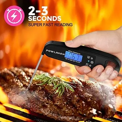 Powlaken Instant-Read Digital Food Thermometer for Grill photo 8