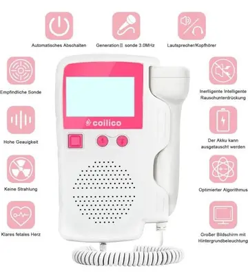 Portable Fetal Doppler Baby Heartbeat Monitor photo 6