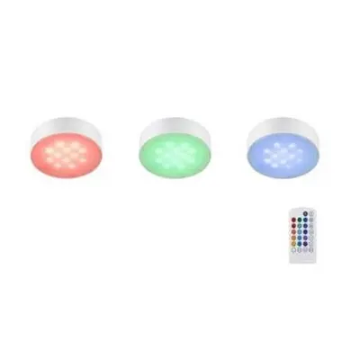 Commercial Electric 3-Light LED Color-Changing Puck Lights photo 3