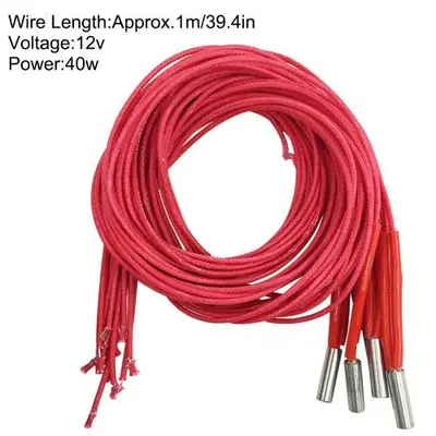 12 Pcs 12V 40W Ceramic Cartridge Heaters with NTC Thermistors for 3D Printers photo 6
