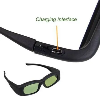 N05-IR Universal Rechargeable 3D IR Active Shutter Glasses photo 5