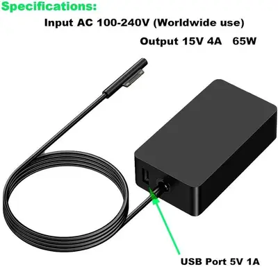 65W 15V 4A AC Adapter Charger for Microsoft Surface Pro 3/4/5 photo 3