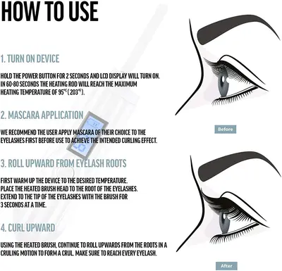 ALLURIA USB Rechargeable Heated Eyelash Curler photo 6