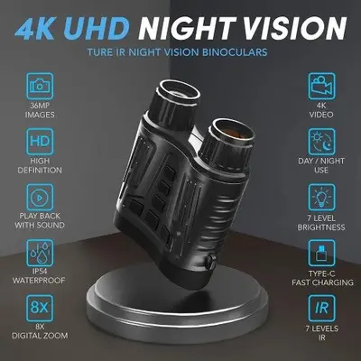Digital Infrared Night Vision Goggles for Total Darkness photo 2