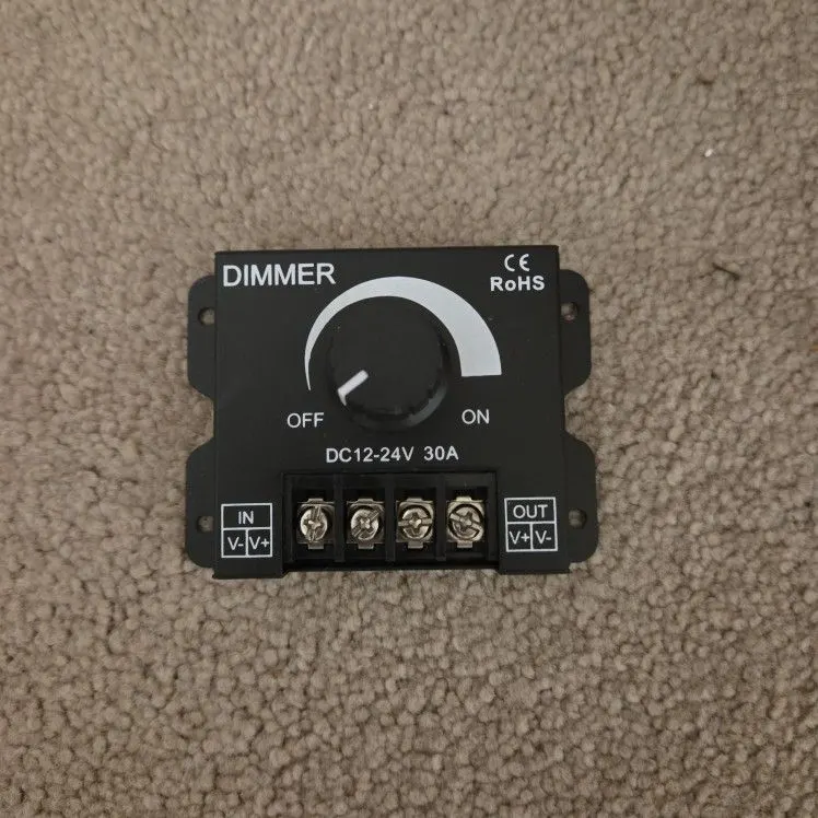 DC 12-24V LED Dimmer Switch, 30A 360W, Adjustable