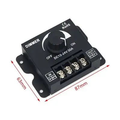 DC 12-24V LED Dimmer Switch, 30A 360W, Adjustable photo 7