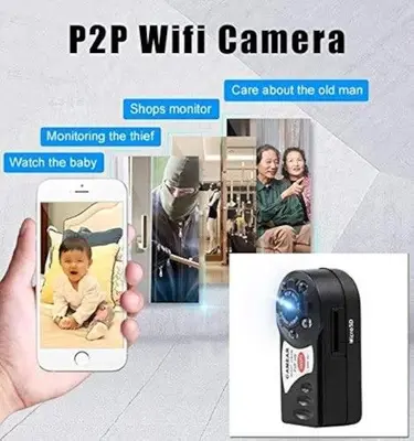 Mini WiFi Spy Camera with Infrared Night Vision, DVR Nanny Cam photo 3