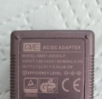 Original GVE 24V 2A 48W AC/DC Power Supply photo 2
