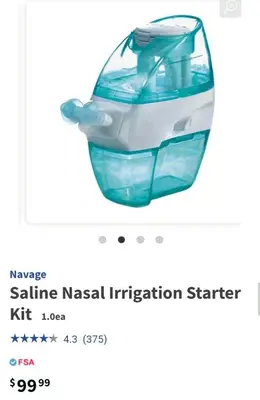 Navage Saline Nasal Irrigation Starter Kit photo 3