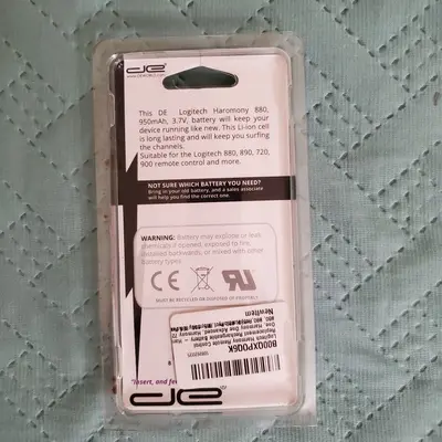 950mAh 3.7V Battery for Logitech Harmony 880 Remote photo 2