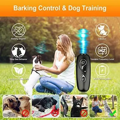 Ultrasonic Anti-Barking Dog Deterrent, 2-in-1 Control and Training photo 5