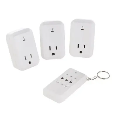 Hyper Tough Wireless Outlets with Remote, 3 Receivers photo 2