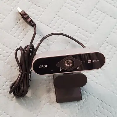 IFROO FHD 1080P Webcam with Microphone, No Fisheye