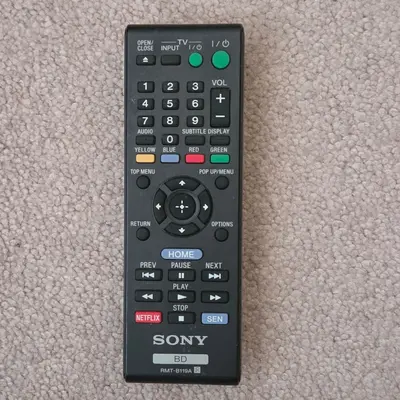 Sony RMT-B119A Original Remote for Blu-ray and DVD Players