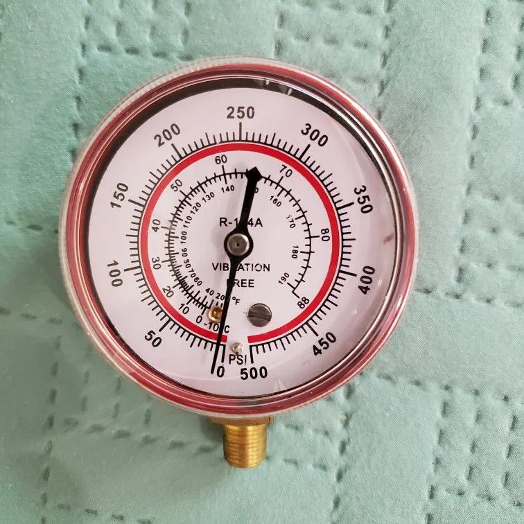 R134A Air Conditioning Refrigerant Recharge Pressure Gauge